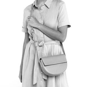 Matt & Nat Grey Crossbody Rith Vintage Saddle Bag